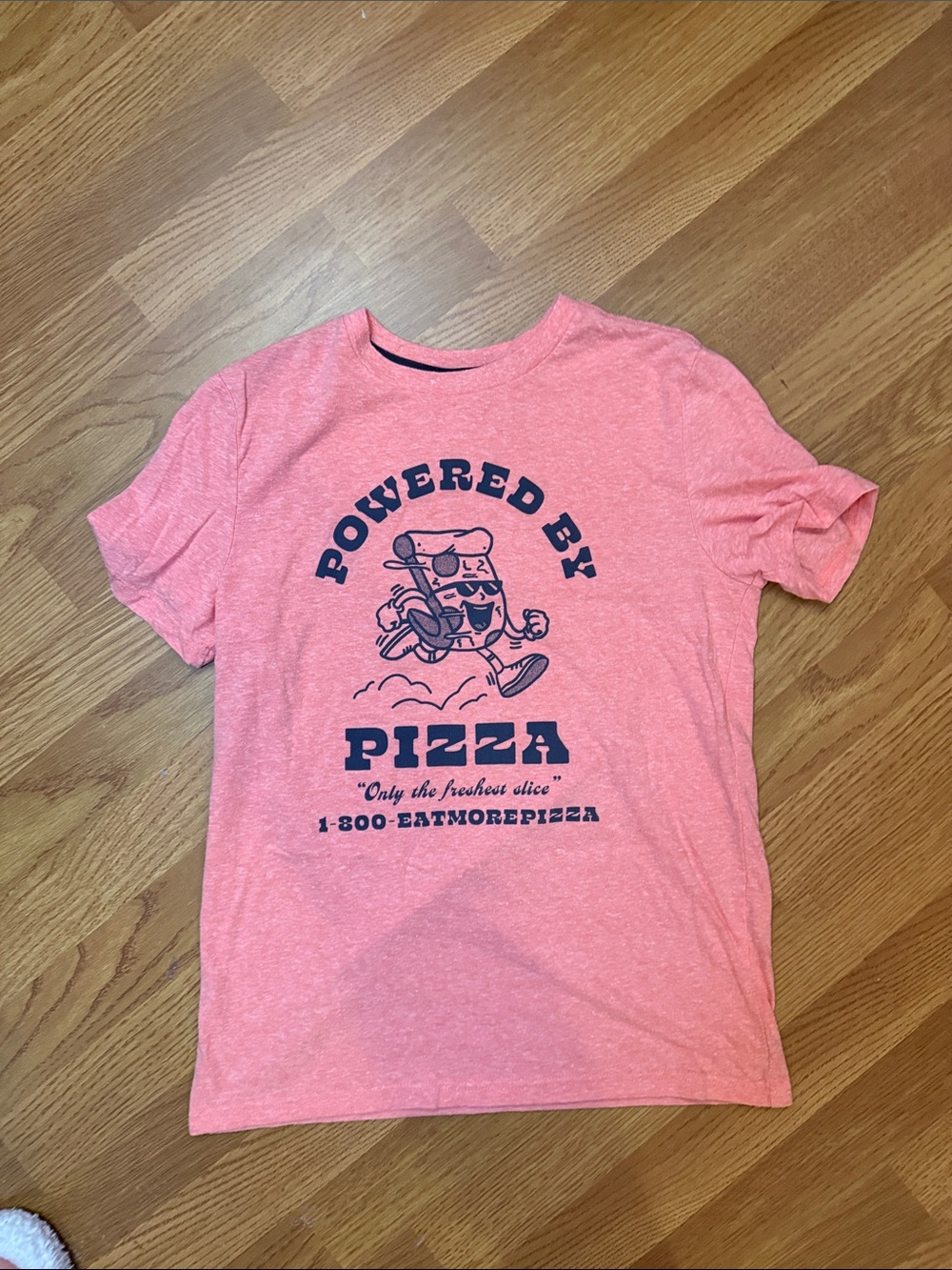 Sonoma Pink Heather 'Powered by Pizza' Graphic Tee